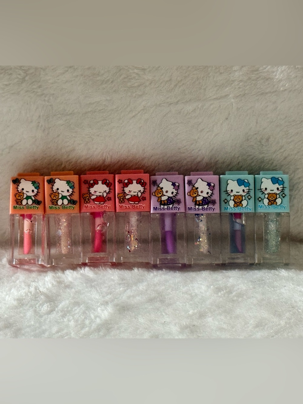 Miss Betty Cute Cat Lip Gloss Set - Multi Color